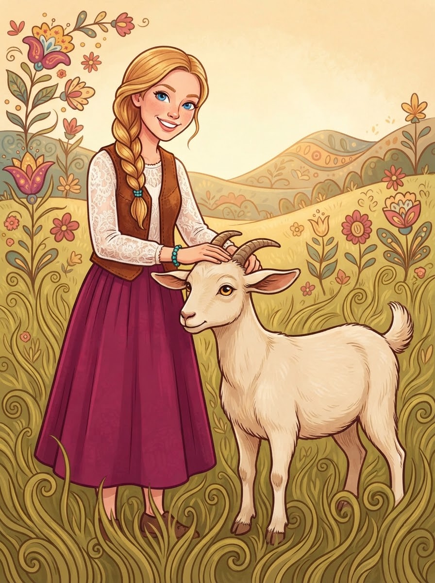 Glimmer standing calmly beside Dolly