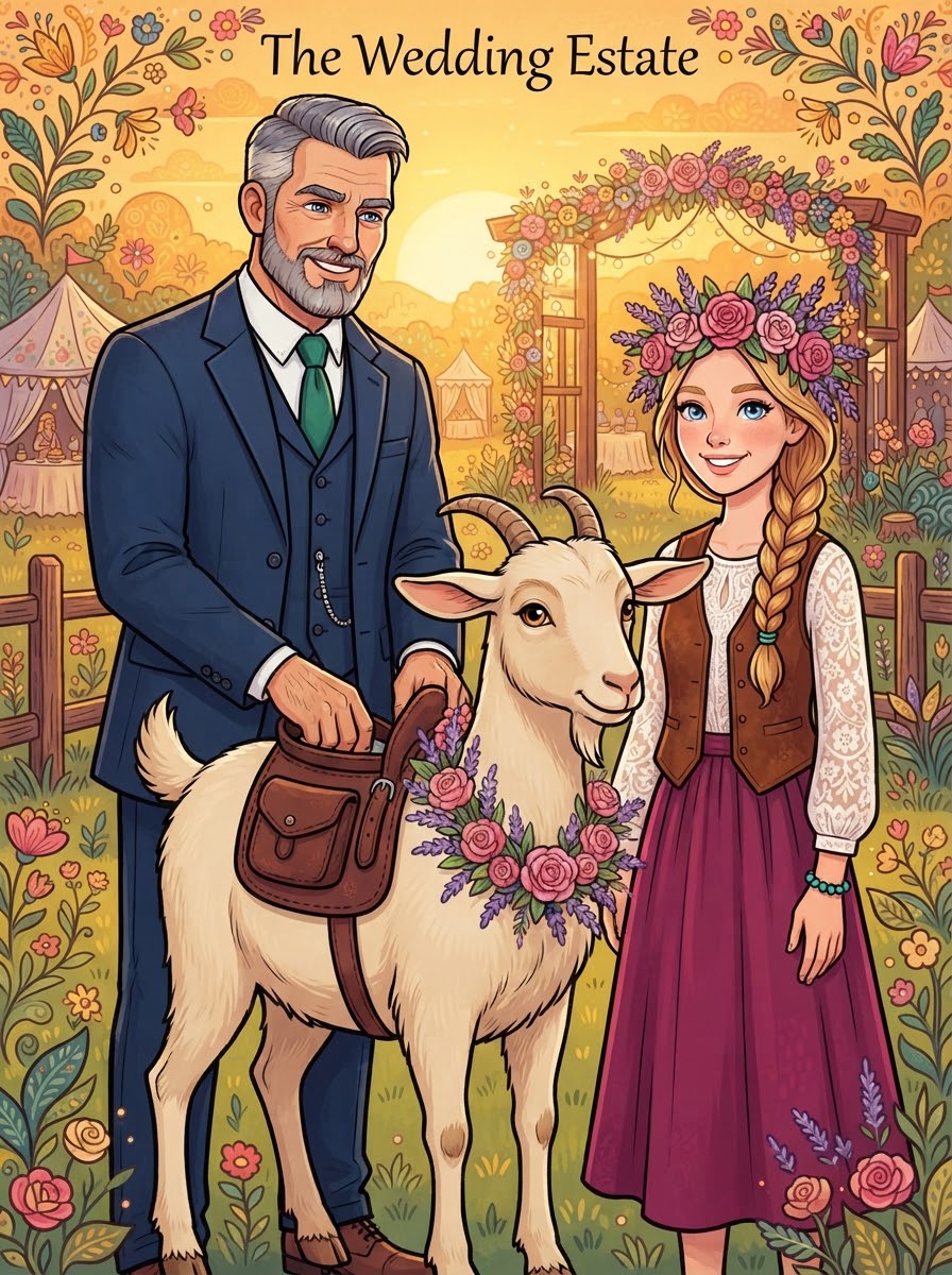 Silas in a fancy suit dropping a silver coin in Dolly's tip jar