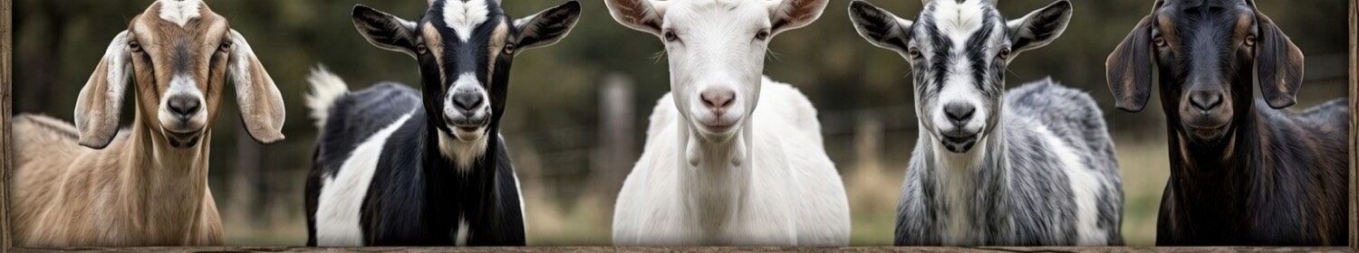 The Ozarks goat herd – five fine faces from Arktopia County